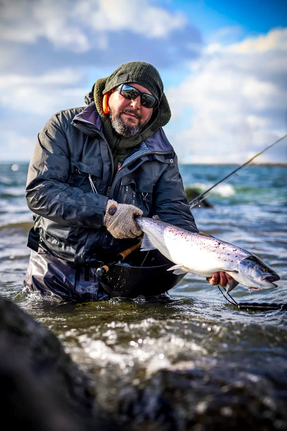Afif Kurjieh, sea trout fishing guide in Skåne, Sweden