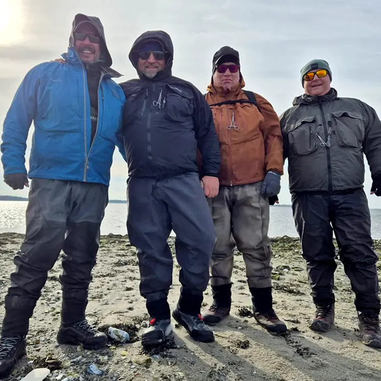 Johnni Bülow fishing for sea trout in Sweden